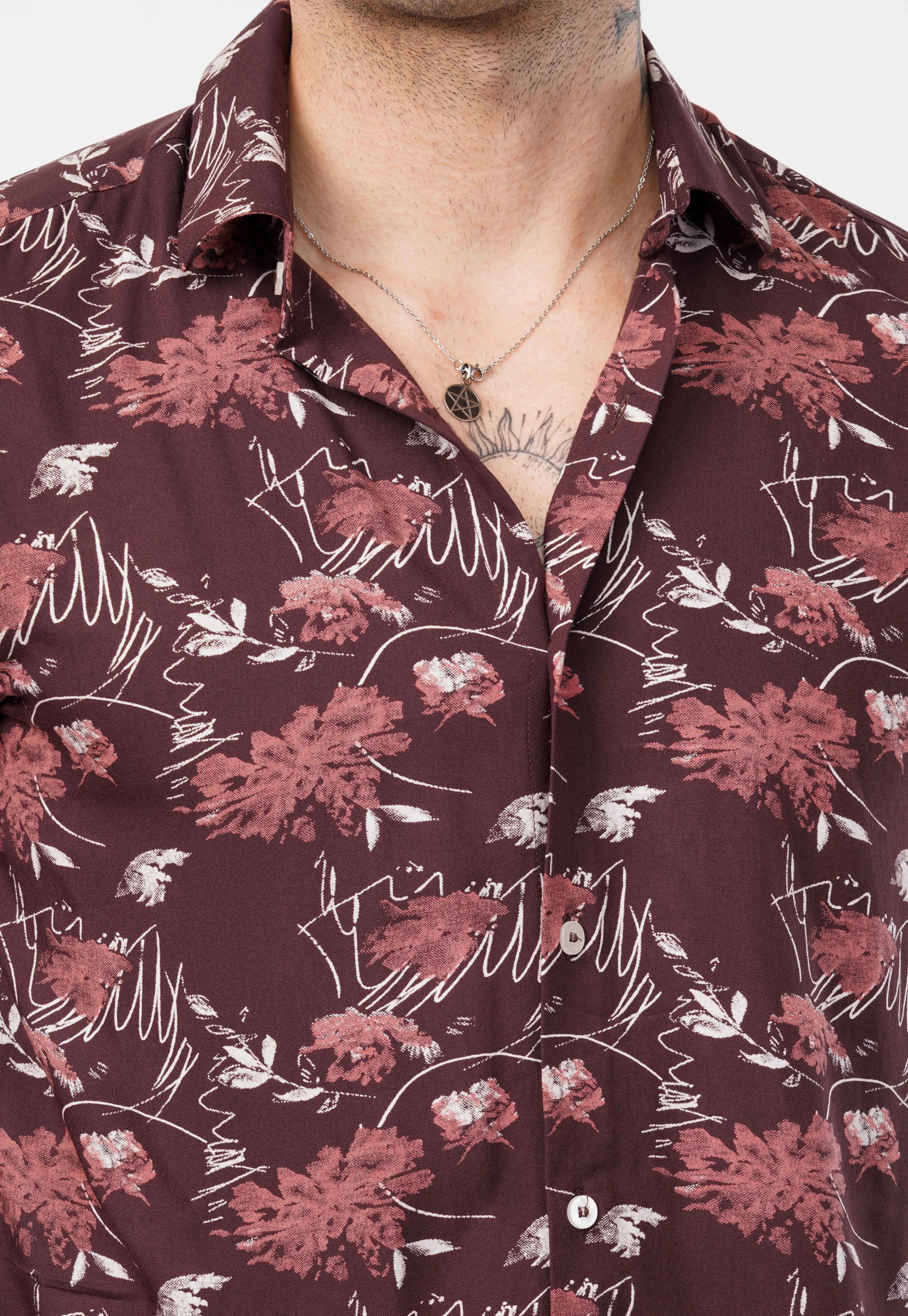Maroon Full Sleeve Shirt